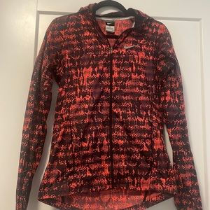 Nike womens running windbreaker with hood- great condition! Worn twice!